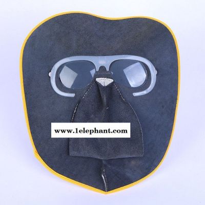 二层牛皮电焊面罩柔软舒适轻便牛皮焊工面罩劳保用品批发图2