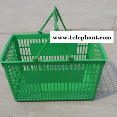 **超市购物篮、居家用储物箱、手提篮、塑料箱、菜篮、收纳盒图2