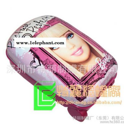 东莞铁罐制造 芭比铁罐 手拉车罐 收纳盒 儿童玩具铁罐图3