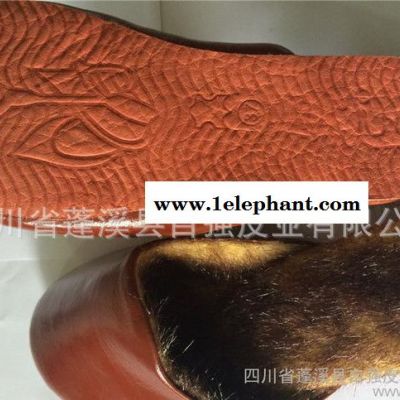 2014冬季新款保暖牛皮拖鞋 真皮家居防滑拖鞋 带毛皮拖鞋厂家批发图2