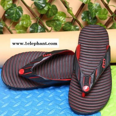 2015新款时尚线条压纹男式拖鞋 沙滩人字拖鞋 男士凉拖鞋家图2