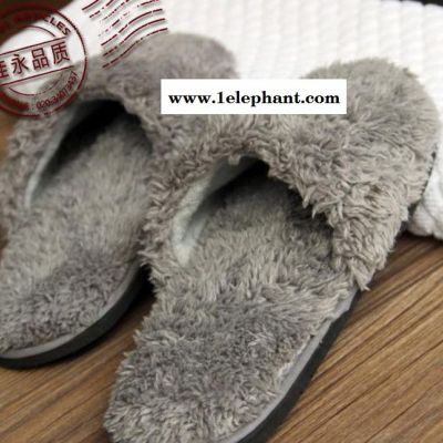 直销酒店一次性拖鞋 外贸一次性拖鞋 毛巾拖鞋 割绒拖鞋图2