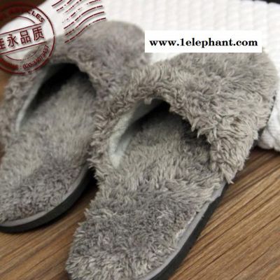 直销酒店一次性拖鞋 外贸一次性拖鞋 毛巾拖鞋 割绒拖鞋图3