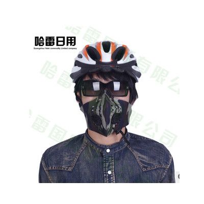 哈雷运动面罩 加比勒海盗面罩 骑行面罩 自行车装备 防尘防风面罩死飞HL1004