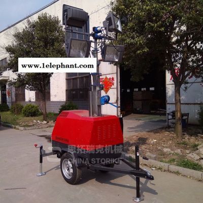 拖车式移动照明车 金卤灯移动照明车 应急救援移动灯塔 照亮黑夜图3