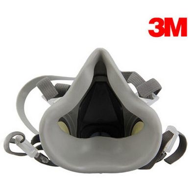 【济南一级代理】美国3M 6100/6200双滤盒防尘防毒半面具面罩图2