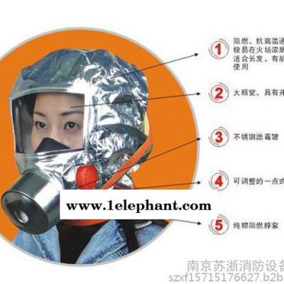 新国标 浙安消防面具TZL30 防毒面具 火灾逃生面具 防烟面罩 逃生面具 欢迎来电批 发特价图2
