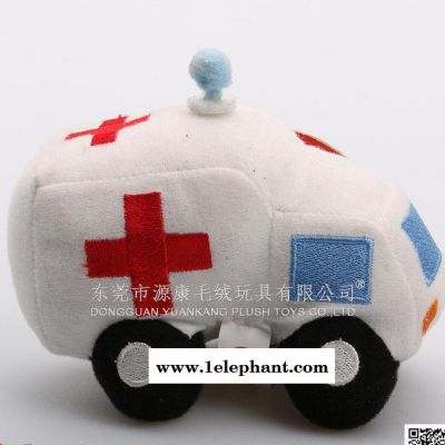 毛绒玩具急救车 救护车卡通公仔 专业实力OEM订制图3