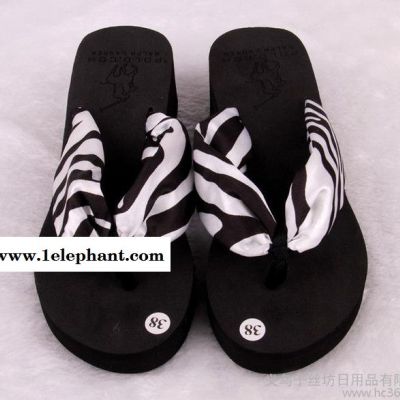 供应2014新款波西米亚人字拖夏季高跟厚底坡跟凉拖鞋沙滩鞋拖鞋