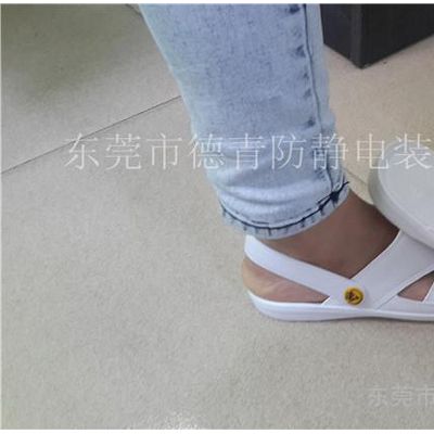 防静电护趾拖鞋带后跟生产厂家,防静电护趾带后跟拖鞋价格,东莞横沥劳保鞋,工作安全鞋图3