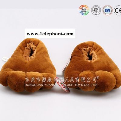 加厚卡通毛绒猪公仔 拖鞋毛绒 冬季保暖防寒毛绒拖鞋定制图2