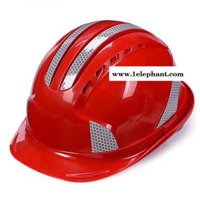 反光条安全帽 电力建筑工程领导头盔 劳保abs帽子印字logo 安全帽图2