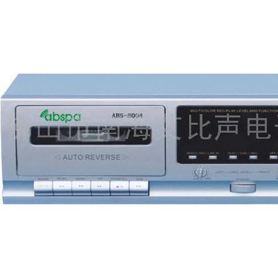 供应ABS-8004放录音双卡座机，黑、灰色可选。适用于学校英语听力考试和农村村村通广播播放磁带用，操作方便，音**美图4
