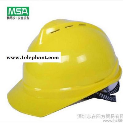 梅思安MSA进口V型安全帽旋钮调节工地施工防砸头盔劳保批发图3
