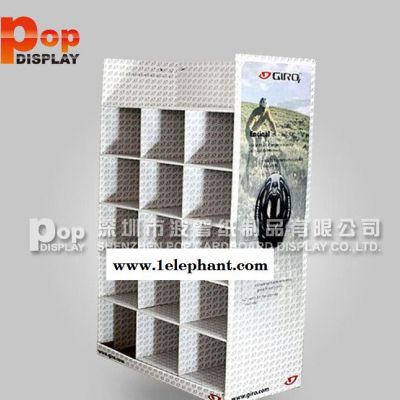 GIRO 山地骑行头盔 超市促销纸堆头 格子纸陈列架 格子纸图2