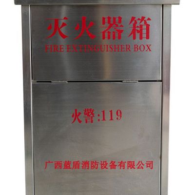 蓝盾 XMDF1-2 灭火器箱304不锈钢灭火器箱4kg*2具装  欢迎来电咨询