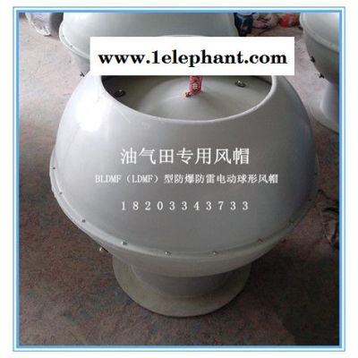 灰白色玻璃钢防爆防雷电动球形风帽BLDMF(LDMF)型 玻璃钢防雷防爆电动球形风帽图3