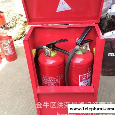 现货消防灭火器箱,4公斤装2个灭火器柜,消防灭火器材等图2