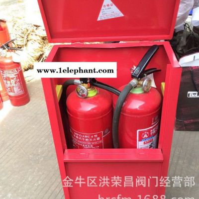 现货消防灭火器箱，4公斤装2个灭火器柜,消防灭火器材等图3