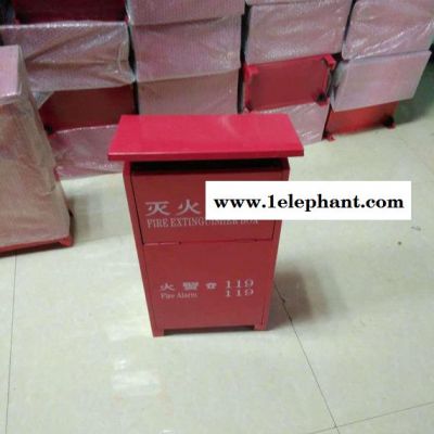 山河  灭火器箱 红色铁皮4*2灭火器箱 哪卖灭火器图3