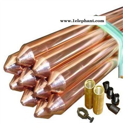 晴美厂家防雷镀铜接地棒高压接地棒防雷接地棒防雷器材铜包钢接地棒图3