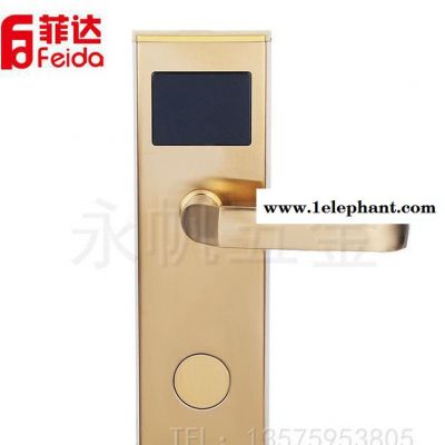 产地货源电子门锁 高品质不锈钢智能刷卡酒店门锁 加长面罩感应锁