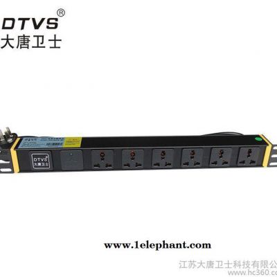 大唐卫士DT7162防雷PDU电源插座 机柜专用6位多用孔  大厂出品 质量保证图3