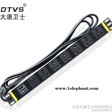 大唐卫士DT7162防雷PDU电源插座 机柜专用6位多用孔  大厂出品 质量保证