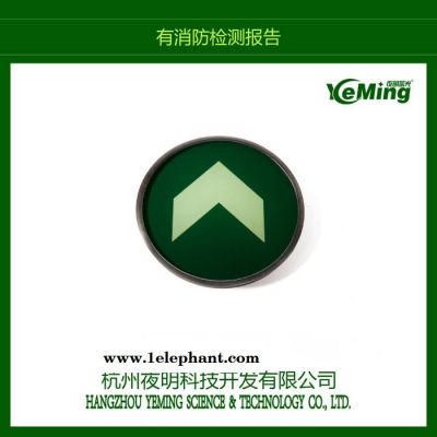 夜明蓄光 ---商场安全标识 钢化玻璃导向发光标志 疏散荧光地标图5