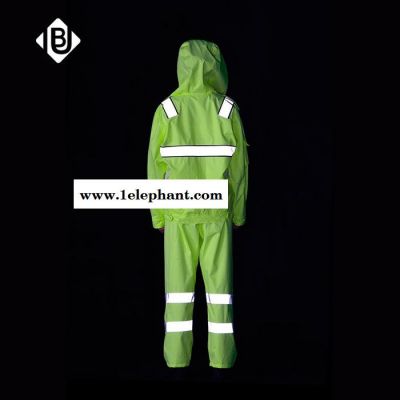 优博生产供应雨豹牌UB-004-1夏季新品**雨衣现场勘察服反光执勤服套装轻薄反光夹克多功能骑行户外安全服可订制印字现货图4
