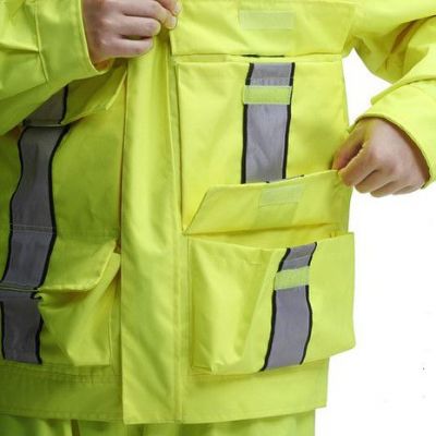 优博生产供应雨豹牌UB-004-1夏季新品**雨衣现场勘察服反光执勤服套装轻薄反光夹克多功能骑行户外安全服可订制印字现货图8