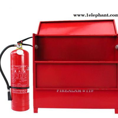 落地翻盖式灭火器箱5KG*4   单独灭火器箱图3