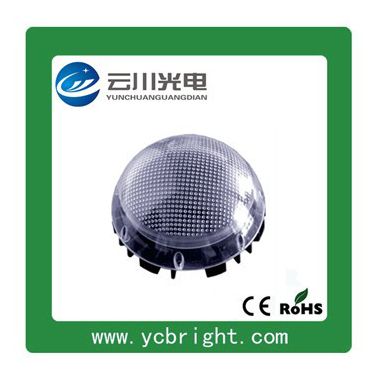 云川光电WZ-DG-RGB1506S24D压铸铝底座珠点面罩圆形直径150mm七彩光6WLED点光源