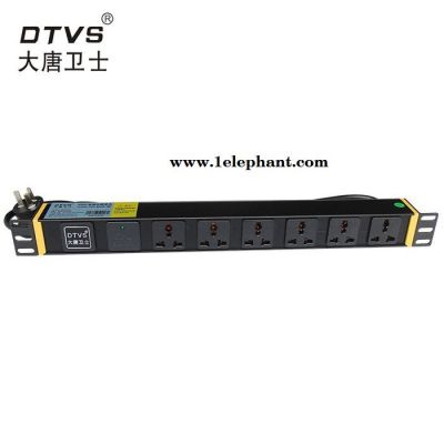 供应江苏南京 大唐卫士高阻燃版PDU电源插座 DT7162 6位10A多用孔 SPD防雷 大唐卫士专业机房工程厂家图3