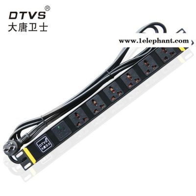 供应江苏南京 大唐卫士高阻燃版PDU电源插座 DT7162 6位10A多用孔 SPD防雷 大唐卫士专业机房工程厂家图4