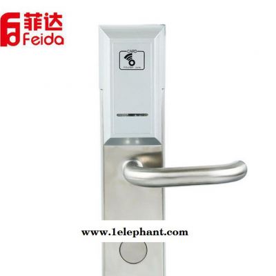 高品质不锈钢加长面罩感应锁 智能电子门锁 酒店宾馆门锁直销图2