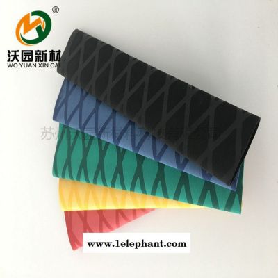 苏州沃园新材 防电防雷防滑花纹热缩管 鱼竿套杆手把护套握把15-50MM网纹管包邮图3
