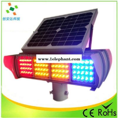 实力商家 创安达生产 太阳能警示灯 警示爆闪灯  led警示灯 施工警示灯图2