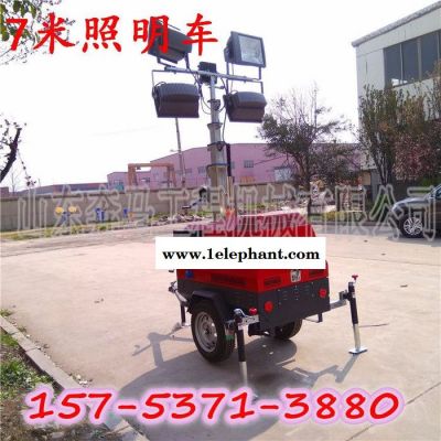可外接设备移动照明车 防风防雨防雷电7米拖车照明车 4VA4000应急抢险工程照明灯车全方位无死角思拓瑞克图2