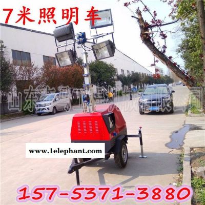 可外接设备移动照明车 防风防雨防雷电7米拖车照明车 4VA4000应急抢险工程照明灯车全方位无死角思拓瑞克图3