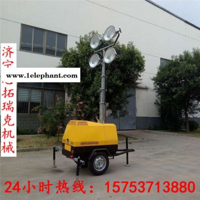 可外接设备移动照明车 防风防雨防雷电7米拖车照明车 4VA4000应急抢险工程照明灯车全方位无死角思拓瑞克图6