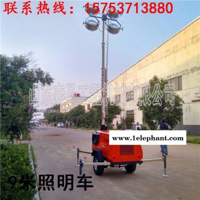 可外接设备移动照明车 防风防雨防雷电7米拖车照明车 4VA4000应急抢险工程照明灯车全方位无死角思拓瑞克图7