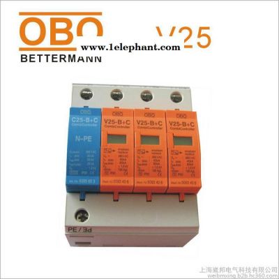 OBO具有反向插入保护TT和IT系统C25-B+C/0/NPE防雷模块图3