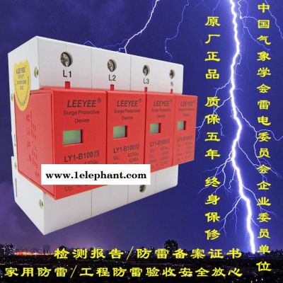 一级电源防雷器100KA 三相电源防雷模块380V避雷器 浪涌保护器4P图2