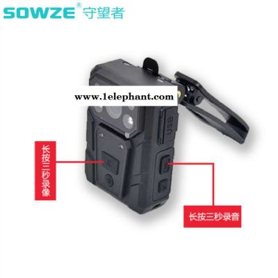 随身便捷高清夜视执法记录仪 1080P单兵工作佩戴录音摄像头监控器 守望者264编码录像拍照双控摄像机 支持警示灯功能图4