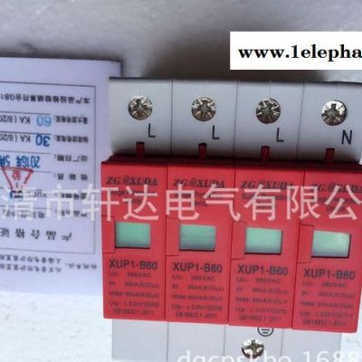 防雷保护器 浪涌保护器60KA/4P 家用防雷浪涌 2P 4图3
