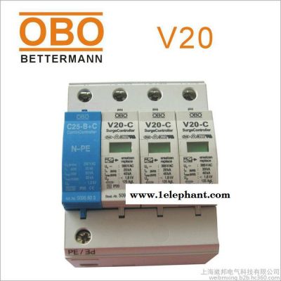 德国OBO防雷器V20-C/3+NPE/AS三相带声光报警C级浪涌保护器图2