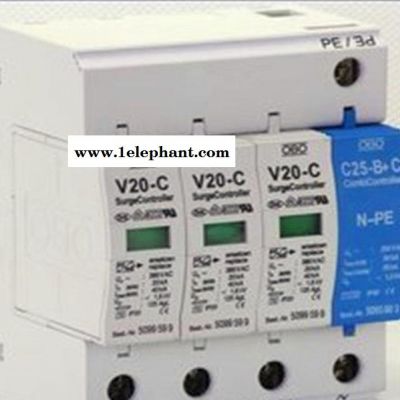 避雷器 电涌保护器 OBO防雷器V20-C/3+NPE-FS图3