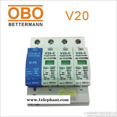 OBO电源防雷器V20-C/3+NPE/AS-VA三相五线防浪涌保护器图4