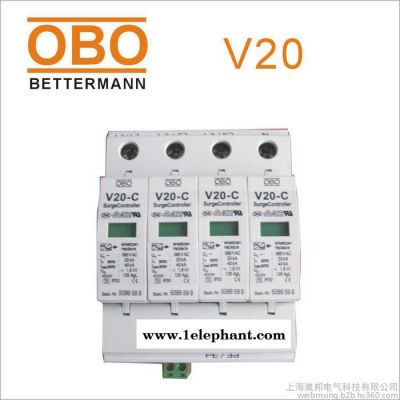 OBO带遥信接点4P电源防雷器V20-C/4-75V-FS浪涌保护器图3
